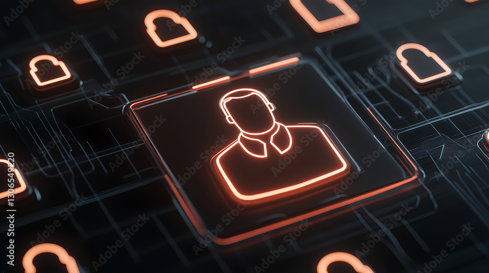 Poster user data security measures in digital interfaces cybersecurity infographic virtual space close-up v