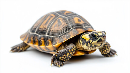 Obraz premium A cute turtle calmly resting