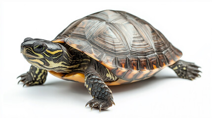 Obraz premium A cute turtle calmly resting