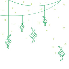 Ketupat Hanging Line Decoration