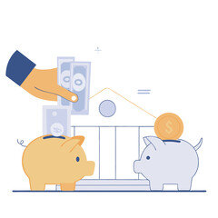 Title: Transfer money concept illustration demonstrating digital payments banking and secure transactions  
