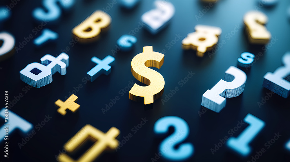 Poster analyzing financial trends data visualization digital workspace abstract close-up economic insights