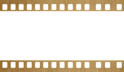 strip of blank developed film borders top and bottom of central white space