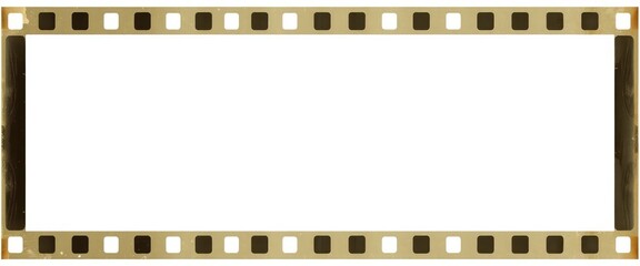 Vintage 35mm Film Strip Border Template with Sprocket Holes