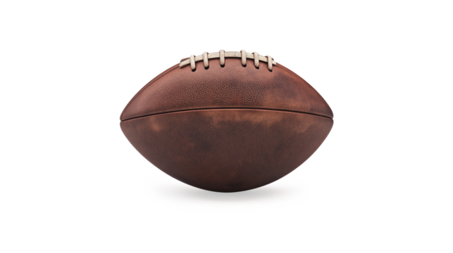 American Football isolated on a white background