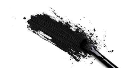  Modern black grunge brush isolated on a white background