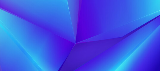 Fototapeta premium Modern abstract holographic polygon banner, light blue with purple gradient elegant background vector for presentation business banner or web background EPS 10