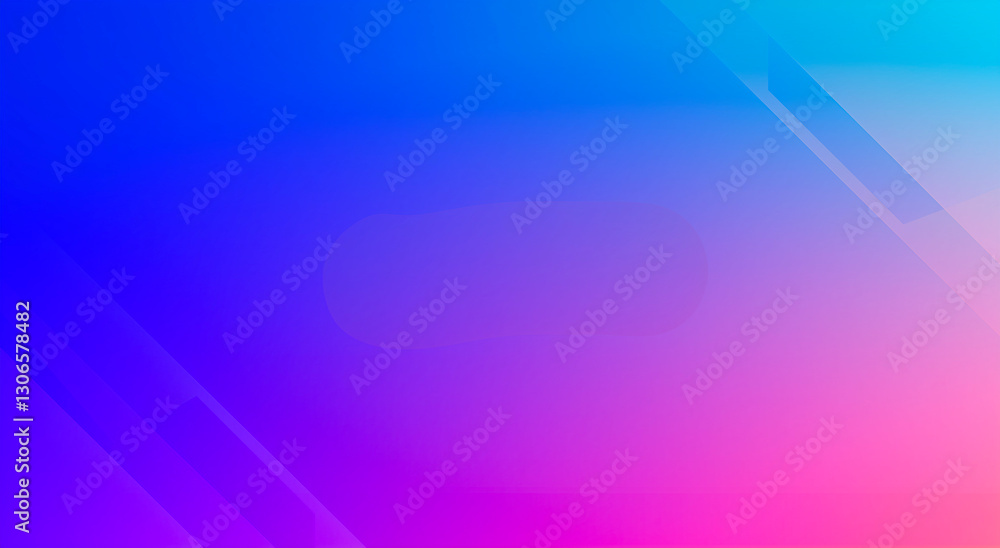 Poster gradient background with blue and pink hues, modern abstract design with soft geometric shapes for d