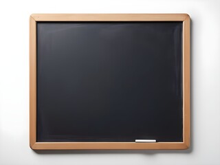 A empty blackboard on a wall  isolated background