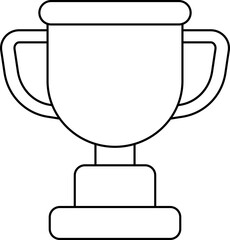 
Champion Trophy outline flat vector illustration isolated.
Winner's trophy coloring page for kids.
Good for craft and DIY.
Transparent background.
