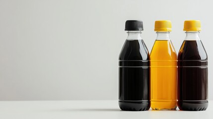 Car fluids organized on a clean background ready for use in automotive maintenance and repairs Generative AI