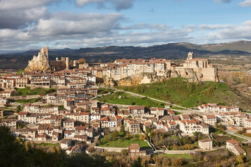 Naklejka premium Picturesque medieval village of Frias. Burgos Castilla y Leon. Spain