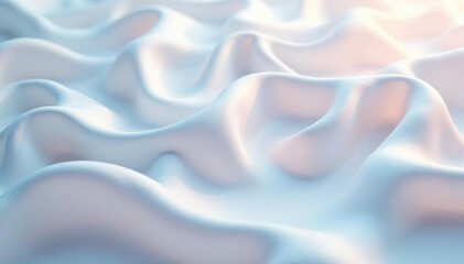 Obraz premium Layered white fabrics create a shimmering effect, dimensional, opalescent