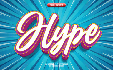 Hype 3D editable text effect