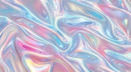 Fototapeta premium Holographic gradient background with soft pastel colors