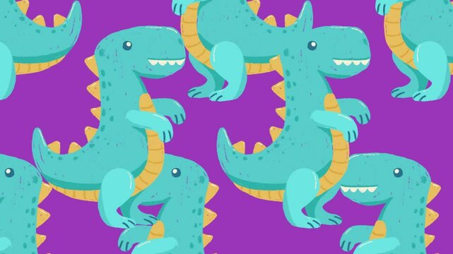 colorful dinosaur vector illustration