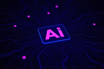 the word ai on top of a circuit board