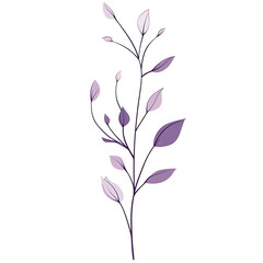 flowers and leaves in pictures illustrator2D