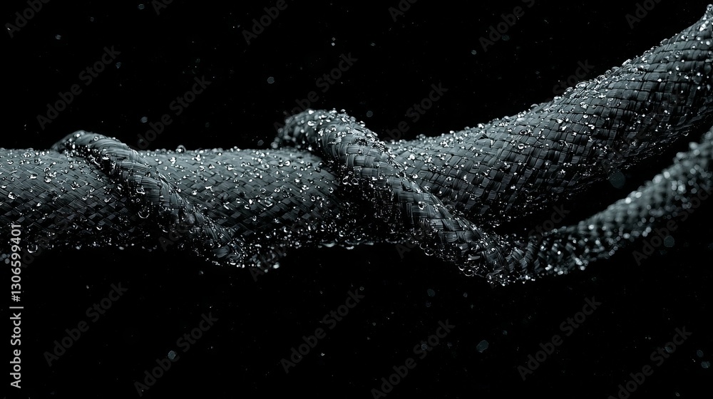 Poster this image provides a close-up view of a modern prosthetic leg, emphasizing the complexity of its me