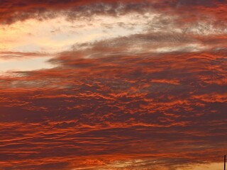 sunset over the sea