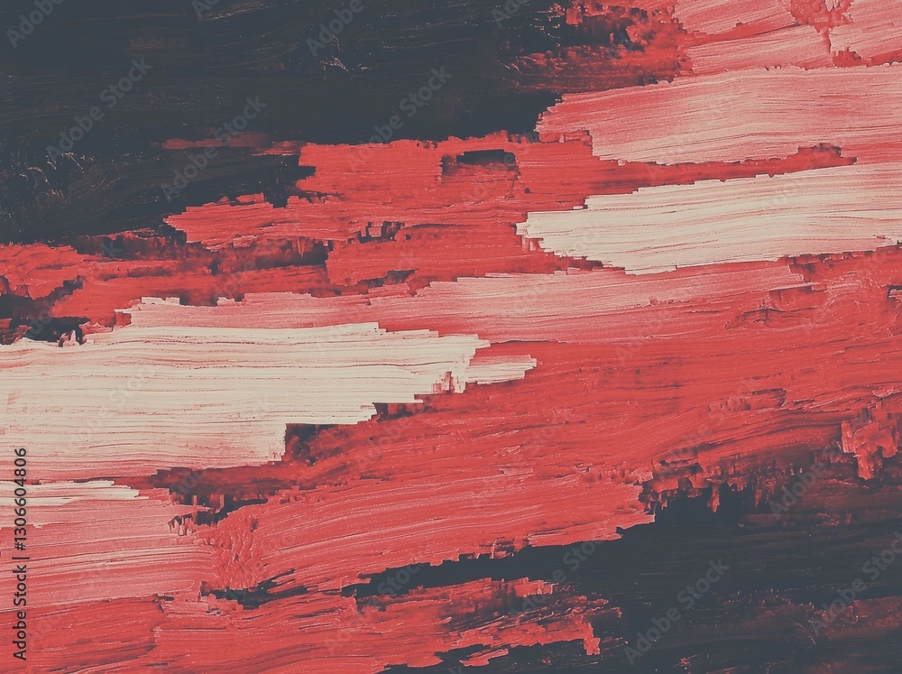 Poster red pointers are prominently displayed in a female abstract geometric background designed for use in