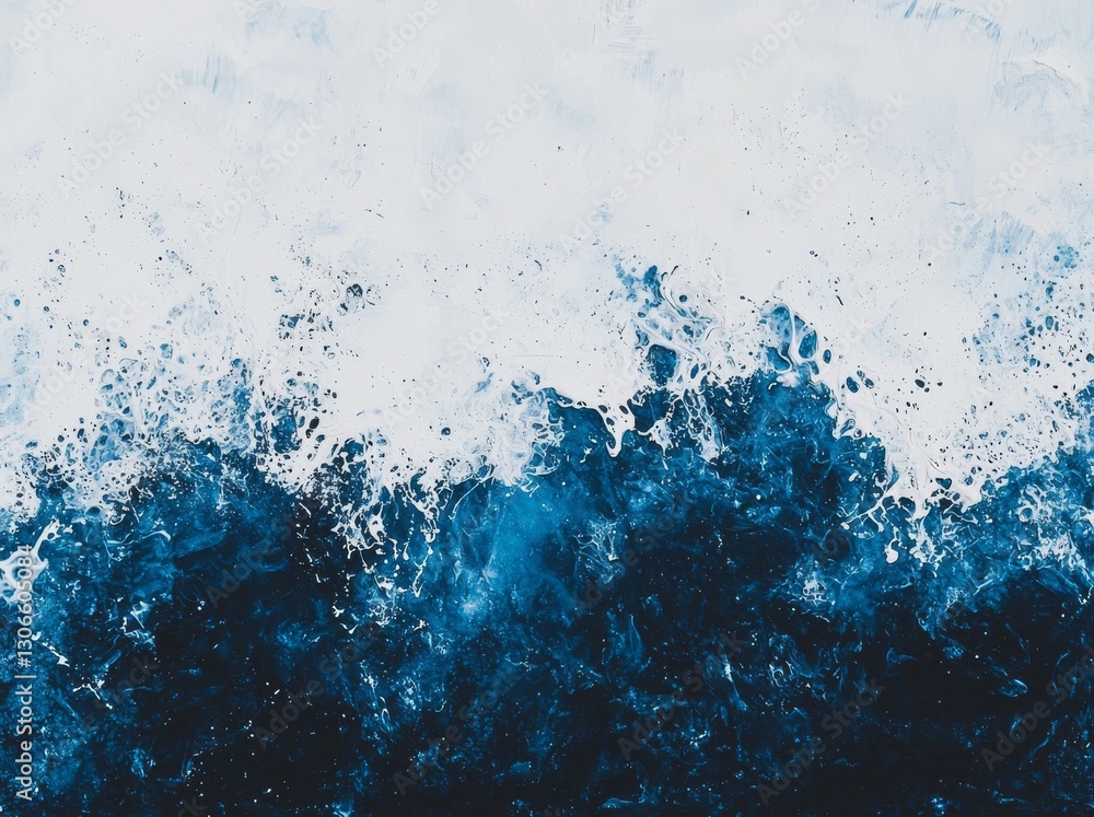 Poster the creative abstract hand-painted background, wallpaper, and texture of this acrylic painting on ca