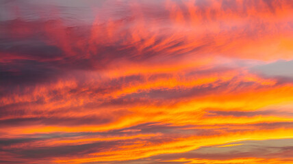 sunset in the clouds