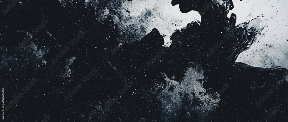 Poster digital art features an abstract liquid background with a unique pattern