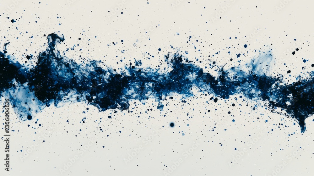 Fototapete A 3D rendering of futuristic dots and lines forms a geometric digital connection structure, set on a black abstract grid with a plexus and particles, representing stock