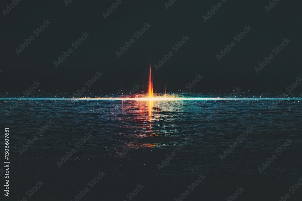 Poster digital photo featuring an unusual and colorful abstract background
