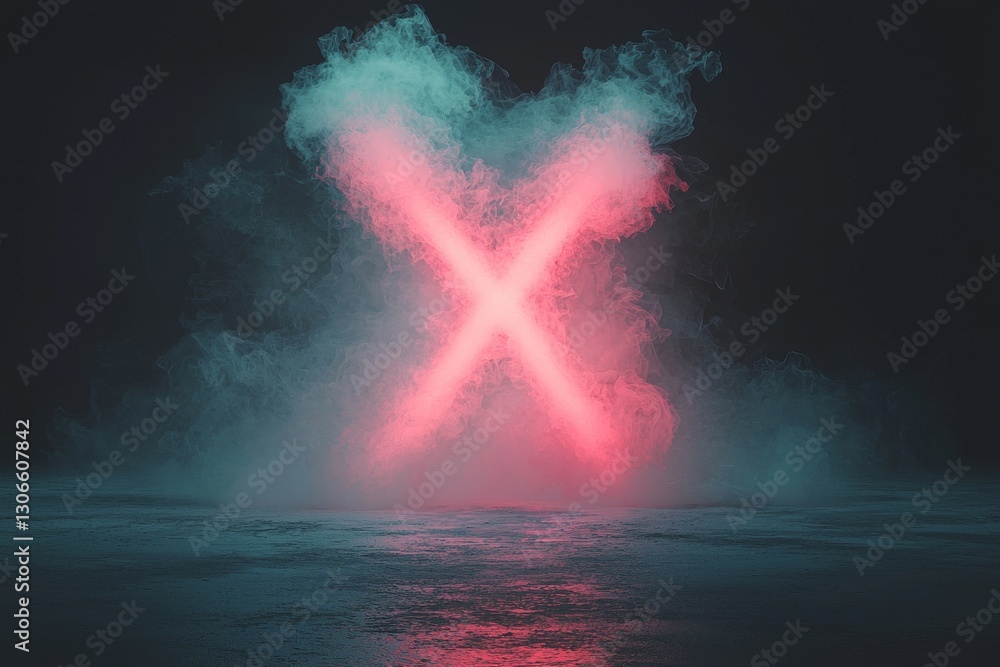 Aufkleber the scene includes an empty dark abstract background, a background for an empty show scene, the glow