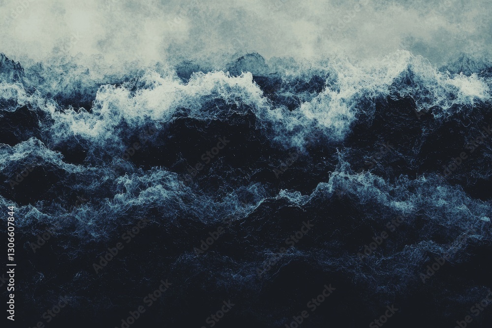 Poster the combination of abstract blue and black in a light pattern with a gradient, paired with a soft te
