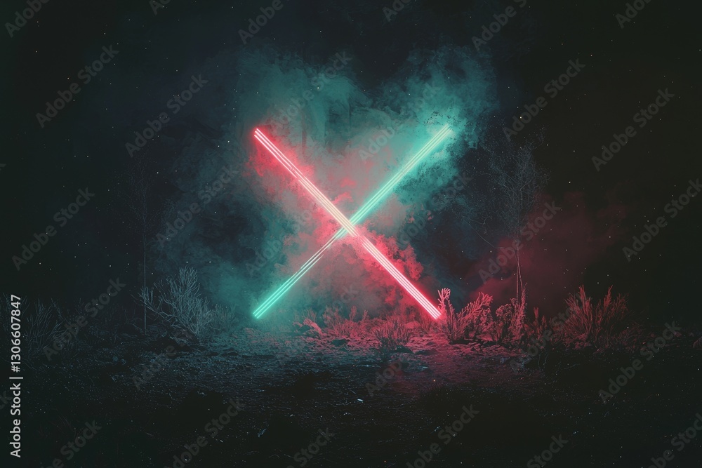 Aufkleber an empty dark abstract background is depicted, along with a background of an empty show scene, and t
