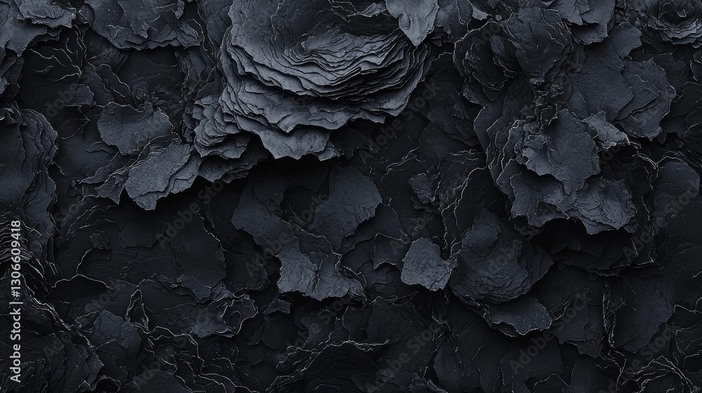 Wall mural the design combines a dark background with futuristic, high-tech elements, including a hexagonal cel