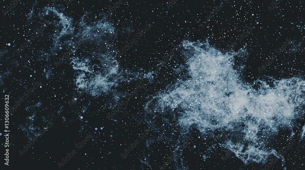 Aufkleber this abstract background is a 3d rendering of dark blue and glow particles
