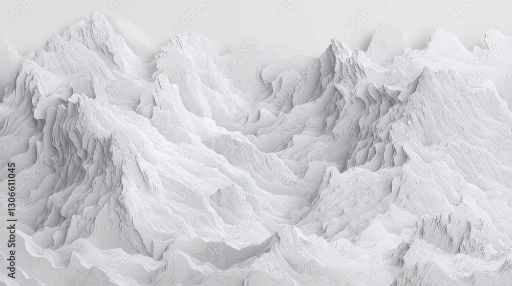 Poster the background features a stylish white abstract geometric pattern, complete with waves and curves