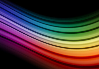 Vibrant Rainbow Spectrum Abstract Art Background Design with Smooth Gradient Color Waves