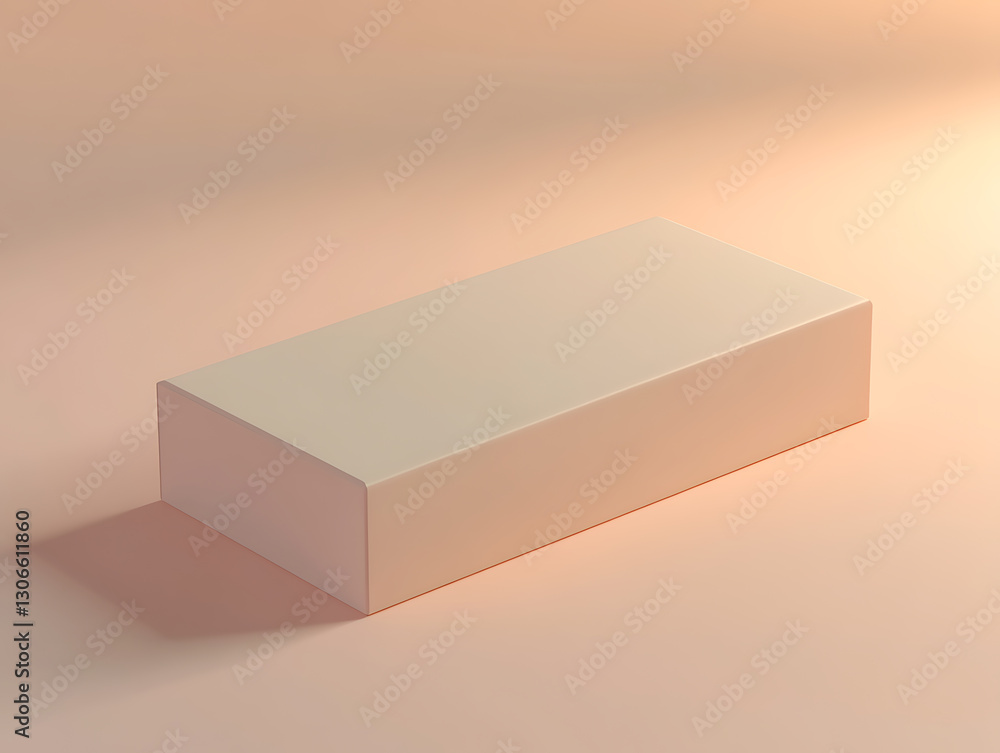 Poster minimalist action block design studio setting 3d render soft lighting artistic perspective modern ae