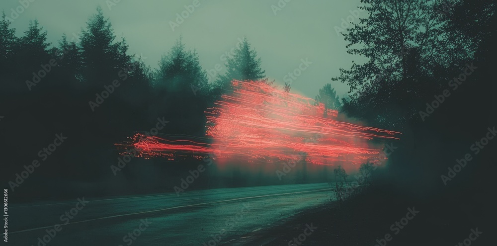Poster a background of abstract long exposure dynamic speed light trails can be generated using ai technolo