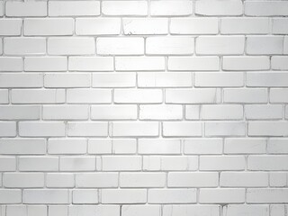 Abstract white brick wall texture pattern background