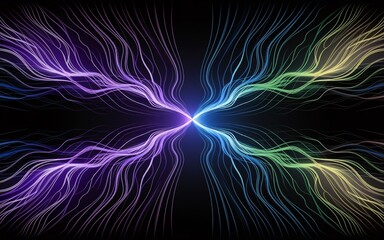 Abstract energy flow in dark space