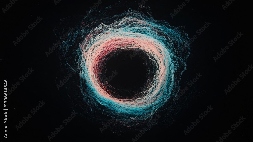 Poster a 3d abstract background that revolves around its central axis