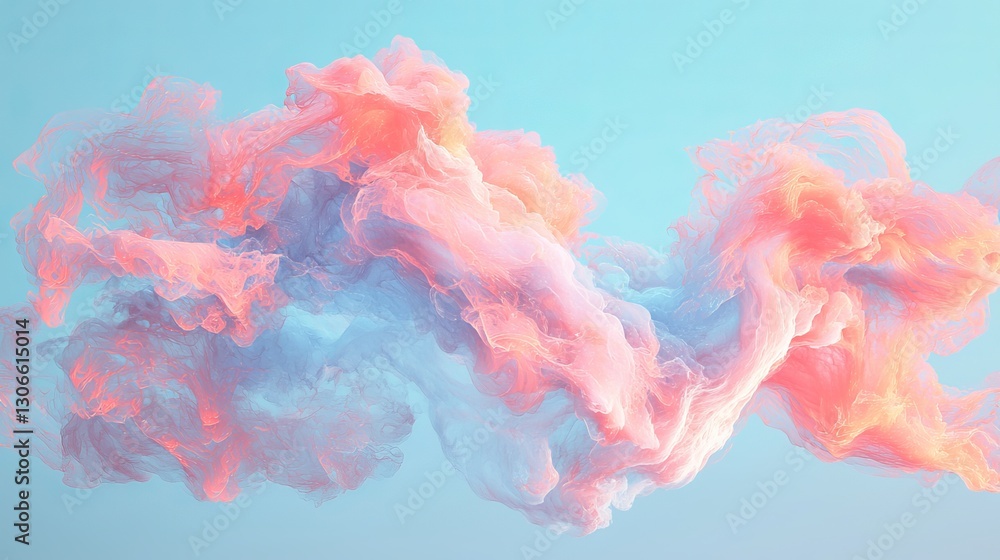Poster a backdrop of abstract design made using a paint brush and vibrant colors, generated from stock