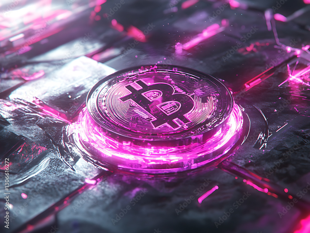 Poster exploring cryptocurrency trends bitcoin insights digital realm infographic virtual space close-up fi