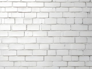 Fototapeta premium Abstract white brick wall texture pattern background