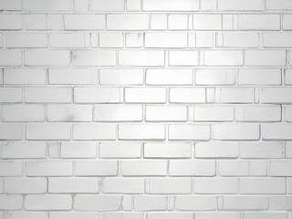 Fototapeta premium Abstract white brick wall texture pattern background