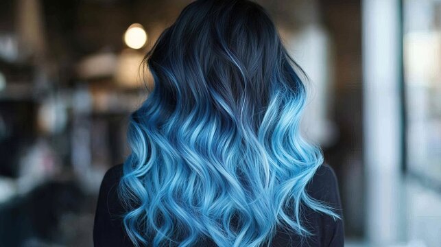 Vibrant hair transformation urban salon photography bright interior close-up creative hair styling