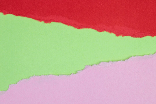 Color Paper with torn edge and space