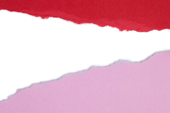 Color Paper with torn edge and space
