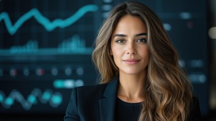 Professional woman leads global business strategy seminar with diverse attendees and interactive digital tools